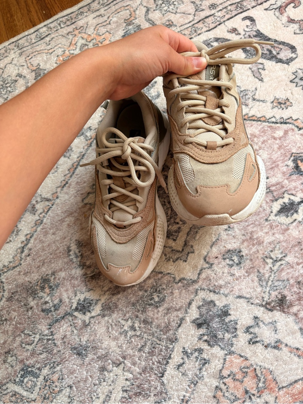 Puma Women's Beige and Sand Chunky Sneaker - Picture 2 of 6
